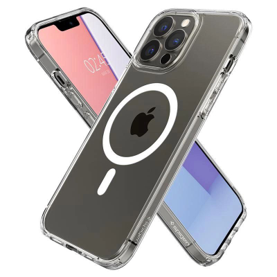 Mbrojtëse telefoni Spigen Ultra Hybrid Mag, MagSafe, për iPhone 13 Pro, transparente