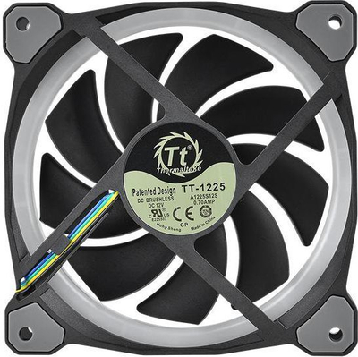 Ventilatorë PC Thermaltake Riing Plus 12, set 3x120mm, RGB LED, me hab