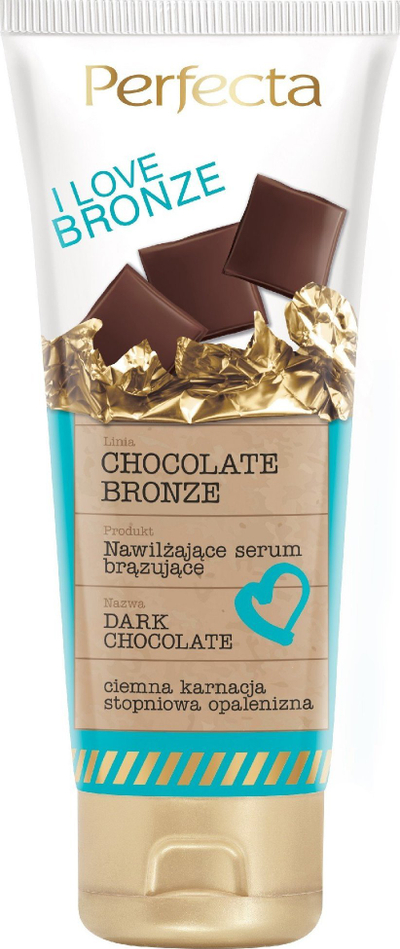 Serum bronzues për trup Perfecta I Love Bronze Dark Chocolate, nxirje me avash, 250 ml