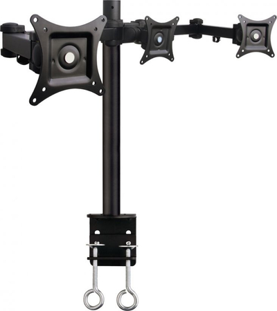 Носач за маса за монитори Art L-03A, 3 монитори 13"-20", метален, црн