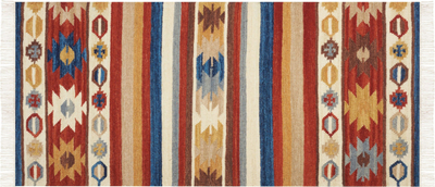 Tapet kilim leshi Wool JRARAT, 80 x 150 cm, lesh me pambuk, shumëngjyrësh