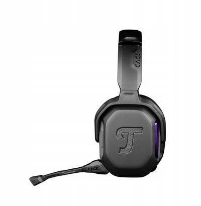 Слушалки за гејминг Teufel Cage Pro, безжични, моќен бас, црни