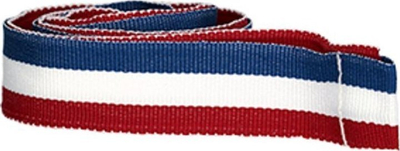 Shirit dekorativ Victoria Sport Ribbon, 20 mm, kuqe-bardhë-blu