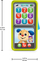 Lodër smartphone Fisher Price Slide to Learn, multilinguale nordike, për fëmijë