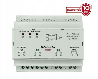 Kontrollor automatik rezervë energjie POLLIN SZR-515, IP20, për panele elektrike