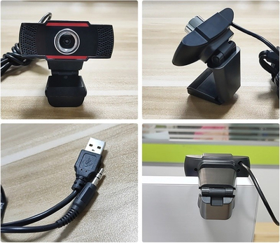 Webcam Duxo USB, 1080P Full HD, me mikrofon, ngjyrë e zezë