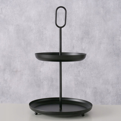 Stendë torte Boltze GOGO, metal, lartësi 34 cm, e bardhë