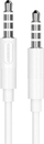 Kabllo audio stereo Denmen DX02, 3.5 mm jack në jack, 2m, e bardhë