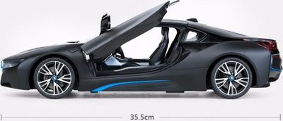 Makine lodër me telekomandë Rastar BMW i8, R/C 27MHz, shkallë 1:14, e bardhë