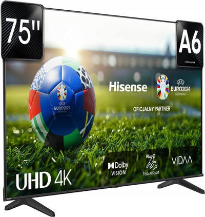 Телевизор Хисенсе 75A6N, 75\", 4K УХД, Паметен ТВ