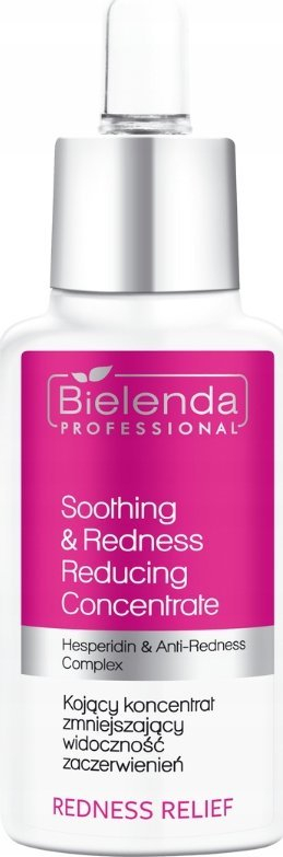 Serum fytyre Bielenda Professional Redness Relief, kundër skuqjes, qetësues, 30ml