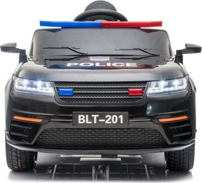 Makina elektrike për kalamaj BLT-201 Police, me telekomandë, drita LED, e zezë