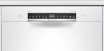 Lavastovilje e integrume Bosch SMU4ECW08S, Wi‑Fi Home Connect, Silence, e bardhë