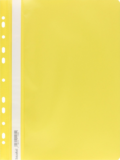 Dosje varëse APLI Soft Yellow PP A4, kapak transparent, e verdhë
