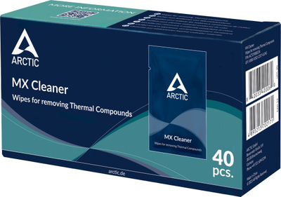 Peceta pastruese Arctic MX Cleaner, për pastë termike, 40 copë