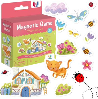 Set magnetik lojërash Dodo Dreamy Kitten, 20 pjesë, për fëmijë