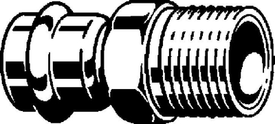 Adapter tubacionesh Viega Sanpress Inox 18mm x 34, çelik inoks