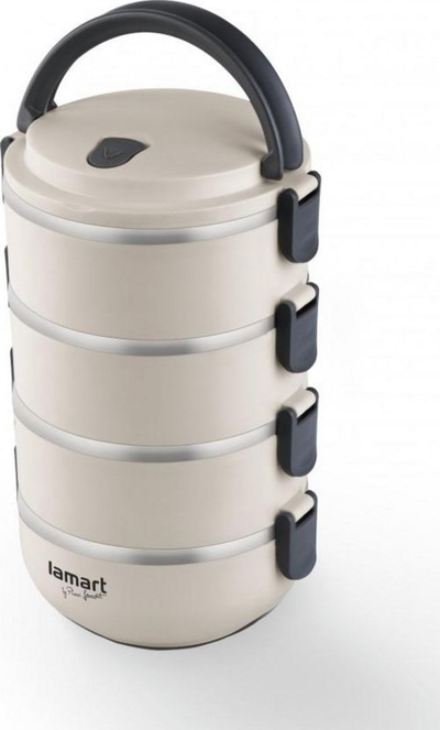 Kuti për ruajtjen e ushqimit Lamart LT6024, 2.4 l, bezhë