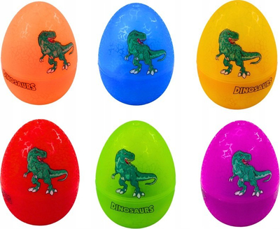 Loja edukative Arithmetic Sorting Game Dinosaur Eggs, 6 vezë, me pincë, shumëngjyrëshe