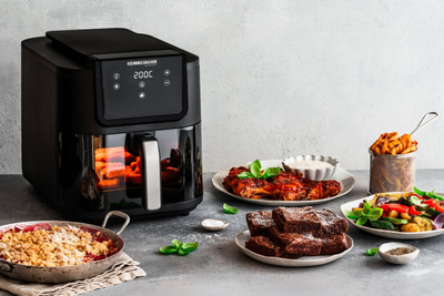 Fritezë me ajër të nxehtë Rommelsbacher FRH 1700 XXL, 1700W, kapacitet i madh, e zezë