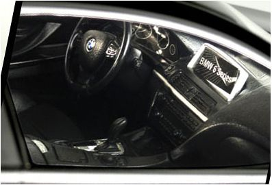 Lodër makine me pult Rastar BMW 6, shkallë 1:14, me bateri, e bardhë