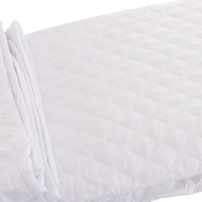 Mbrojtëse dysheku HomeMart Velura HM12174.160, 160x200 cm, rezistente ndaj ujit, mikrofiber, e bardhë