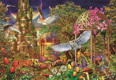 Puzzle Clementoni Woodland Fantasy Garden, 1500 copa, 59.5 x 84.5 cm, shumëngjyrësh