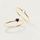 Unazë PD Paola Black Heart Gold AN01-224, 54 mm