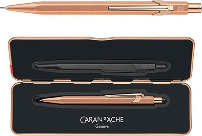 Механичка пенкало Caran d’Ache 844 Brut Rose, графит 0.7 mm HB, розе голд боја
