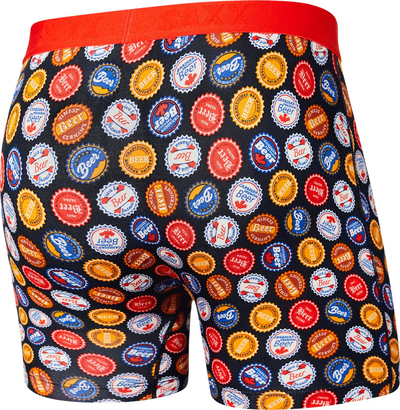 Boksera burra SAXX Vibe Super Soft, përditë, me print Beers of the World, shumëngjyrëshe
