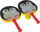 Set raketash me shkumë Adar Penguin, me top, shumëngjyrësh