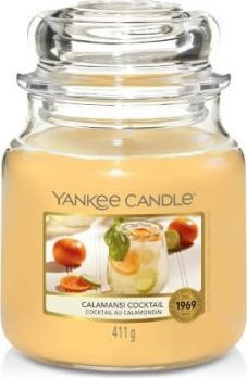 Qiri aromatik Yankee Candle Calamansi Cocktail, 411g, në kavanoz qelqi, shumëngjyrësh