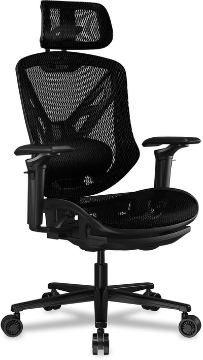 Karrige gaming Cougar Speeder, me lëkundje, me jastëk për kokën, e zezë