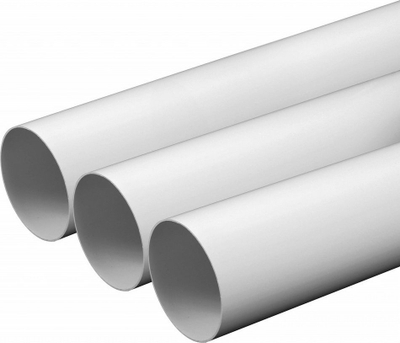 Kanal ventilimi i rrumbullakët FI125 KO125-10, diametër 125mm, gjatësi 1m, i bardhë