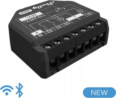Rele e zgjuar Shelly 2PM Gen3, 2 kanale, matje energjie, WiFi