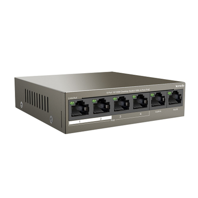 TENDA TEF1106P-4-63W 6-Port 10/100M Desktop Switch with 4-Port PoE