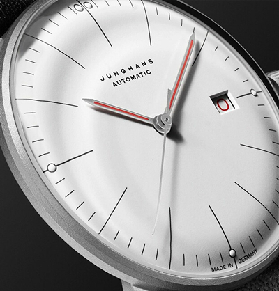 Orë dore për meshkuj Junghans Automatic Bauhaus 27/4009.02, e zezë