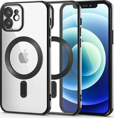 Mbrojtëse telefoni Tech-Protect MagShine MagSafe për iPhone 12, e zezë