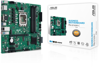Pllakë amë ASUS Pro B760M C CSM, mATX, socket Intel LGA1700