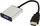 Adaptues video audio VALUE HDMI në VGA, 15 cm, me audio 3.5 mm, argjendtë e zi