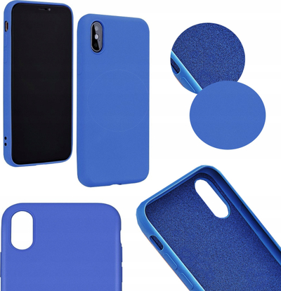 Силиконска маска за телефон Xiaomi Redmi 12C, флексибилна, сина