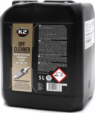 Pastrues DPF K2 DPF Cleaner, 5L, solucion rigjenerues, për motorë diesel