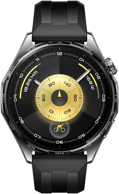 Ora e mençur Huawei Watch GT6, 46mm, ekran 1.47" AMOLED, GPS, e zezë