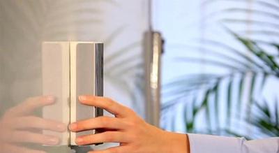 Fshirëse magnetike për tabela Magnetoplan 12295, me letër ndërruese, gri