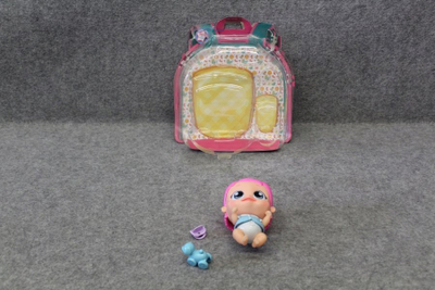 Lodër kukull IMC Toys Laffies Greta 92174, bebe interaktive, flokë rozë, me ngjyra