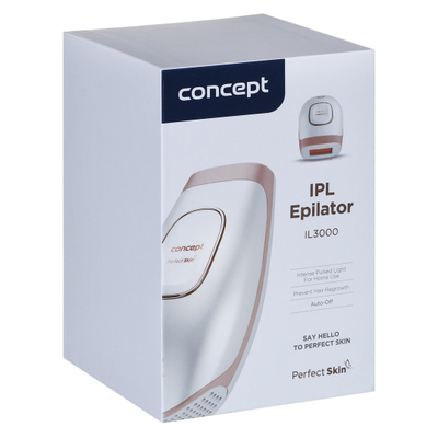 Epilator IPL Concept Solution IL3000, 5 nivele intensiteti, sensor sigurie, i bardhë rozë