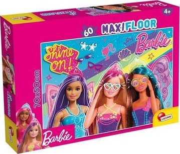 Puzzle dyshemeje Lisciani Barbie Maxifloor, 60 pjesë, për fëmijë 4+