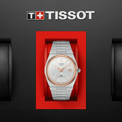 Orë për meshkuj Tissot PRX Powermatic 80 T137.407.21.031.00. e argjendtë/artë