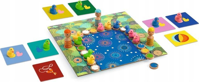Lojë tavoline Djeco Ducky Ducky, strategji për gjithë familjen, 2‑4 veta, shumëngjyrëshe