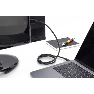 Kabllo USB-C në HDMI Digitus AK-300330-050-S, 5m, 4K, e zezë